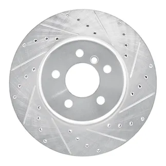 R1 Concepts EDZ-31106R Brake Rotor Drilled and Slotted Silver